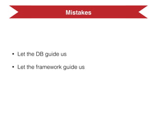 Mistakes
• Do not store domain events
• Own libraries for CQRS & DDD
• Do not use Domain Services
• Domain events with wrong identiﬁers
• Couple App Services to Commands & Queries
• Not start earlier some Modules/Bounded Contexts
 