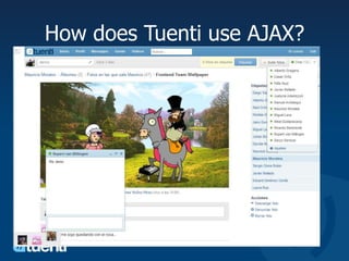 How does Tuenti use AJAX?CHAT