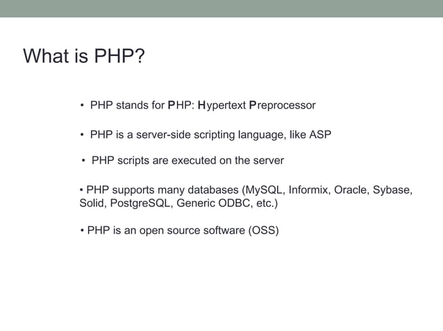 Php Tutorial | PPT