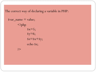 Comprehensive Introduction to PHP Programming Basics and Features | PPT