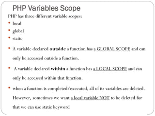 Comprehensive Introduction to PHP Programming Basics and Features | PPT
