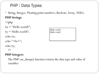 Comprehensive Introduction to PHP Programming Basics and Features | PPT