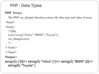 Comprehensive Introduction to PHP Programming Basics and Features | PPT