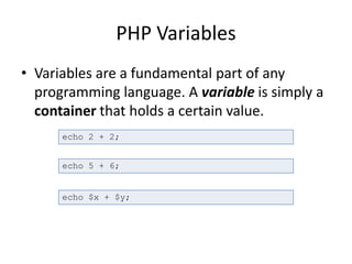 Php basics | PPTX