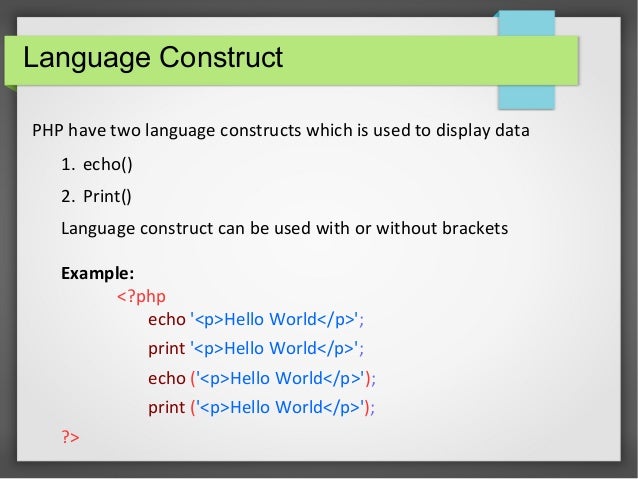 Introduction to PHP Basics