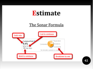 Estimate
The Sonar Formula




                    42
 