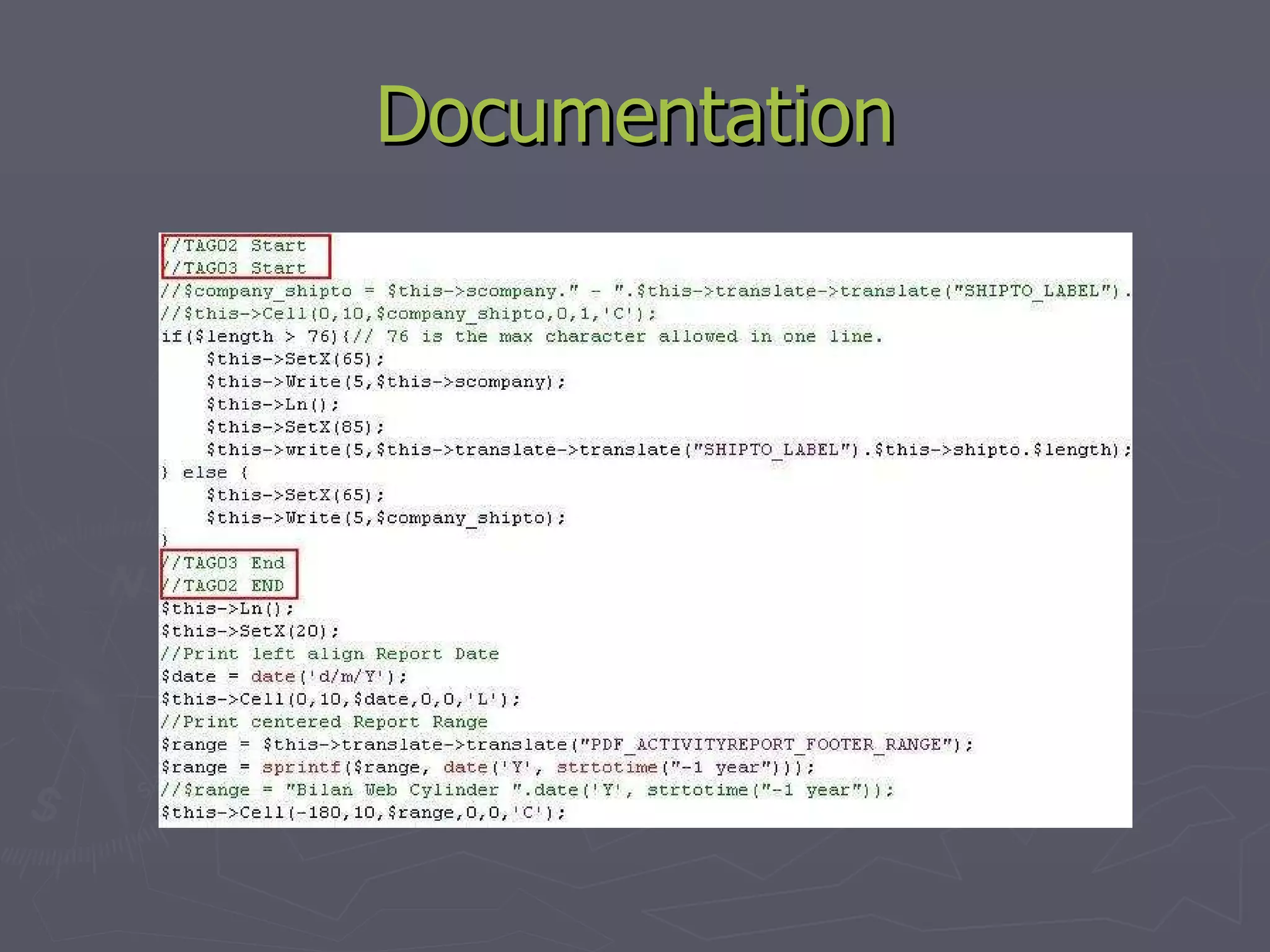 Documentation 