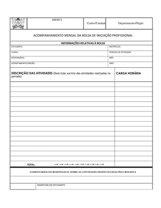 Centro/Unidade Departamento/Órgão
 