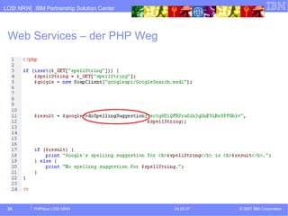 Web Services – der PHP Weg 