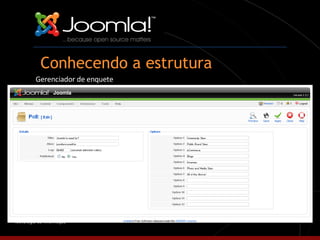 Conhecendo a estrutura Gerenciador de enquete 