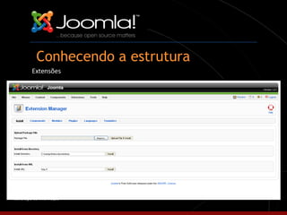 Conhecendo a estrutura Extensões 