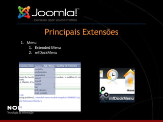 Menu Extended Menu mfDockMenu Principais Extensões 