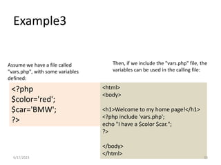 PHP File Handling | PPTX