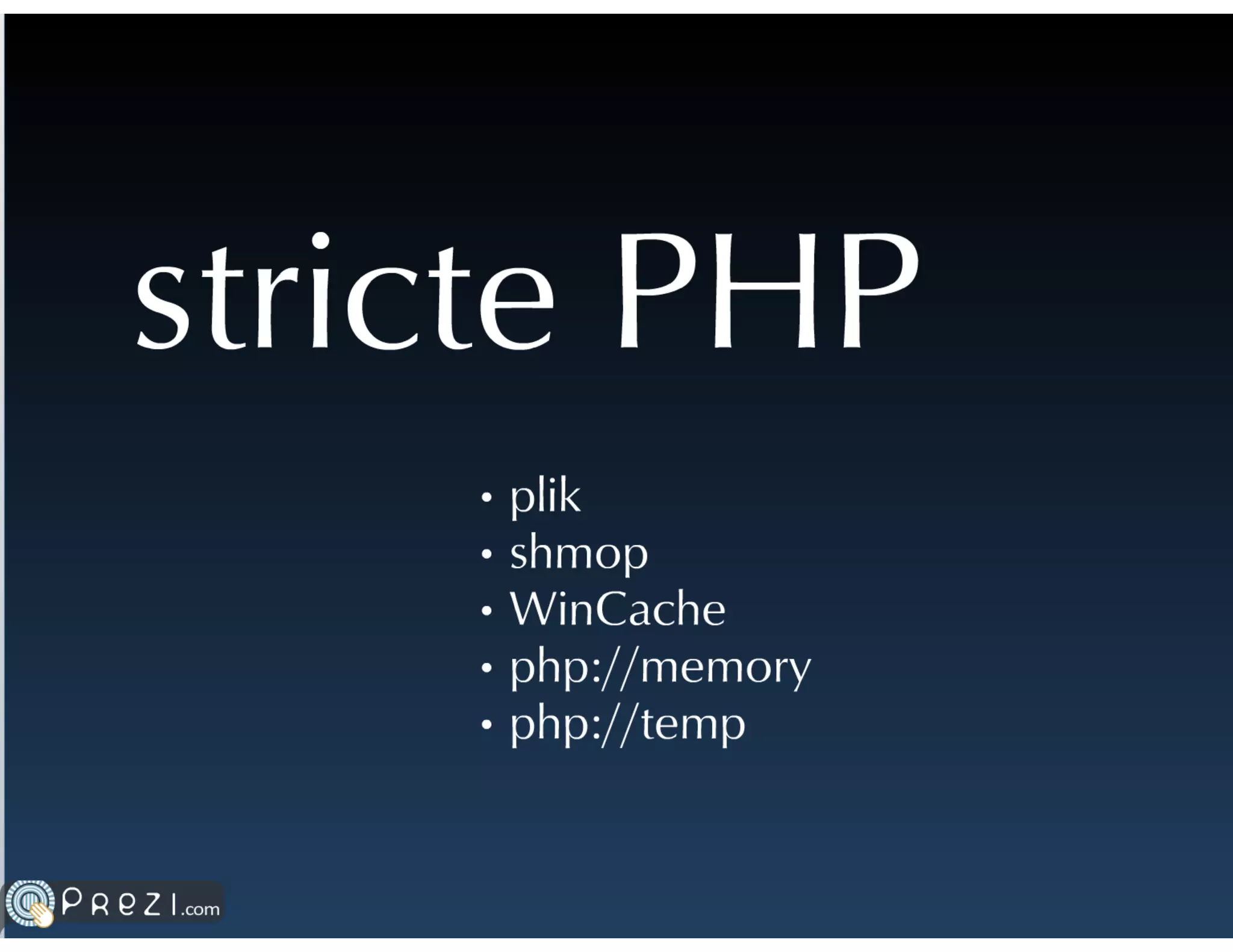 Systemy cache'owania danych w PHP