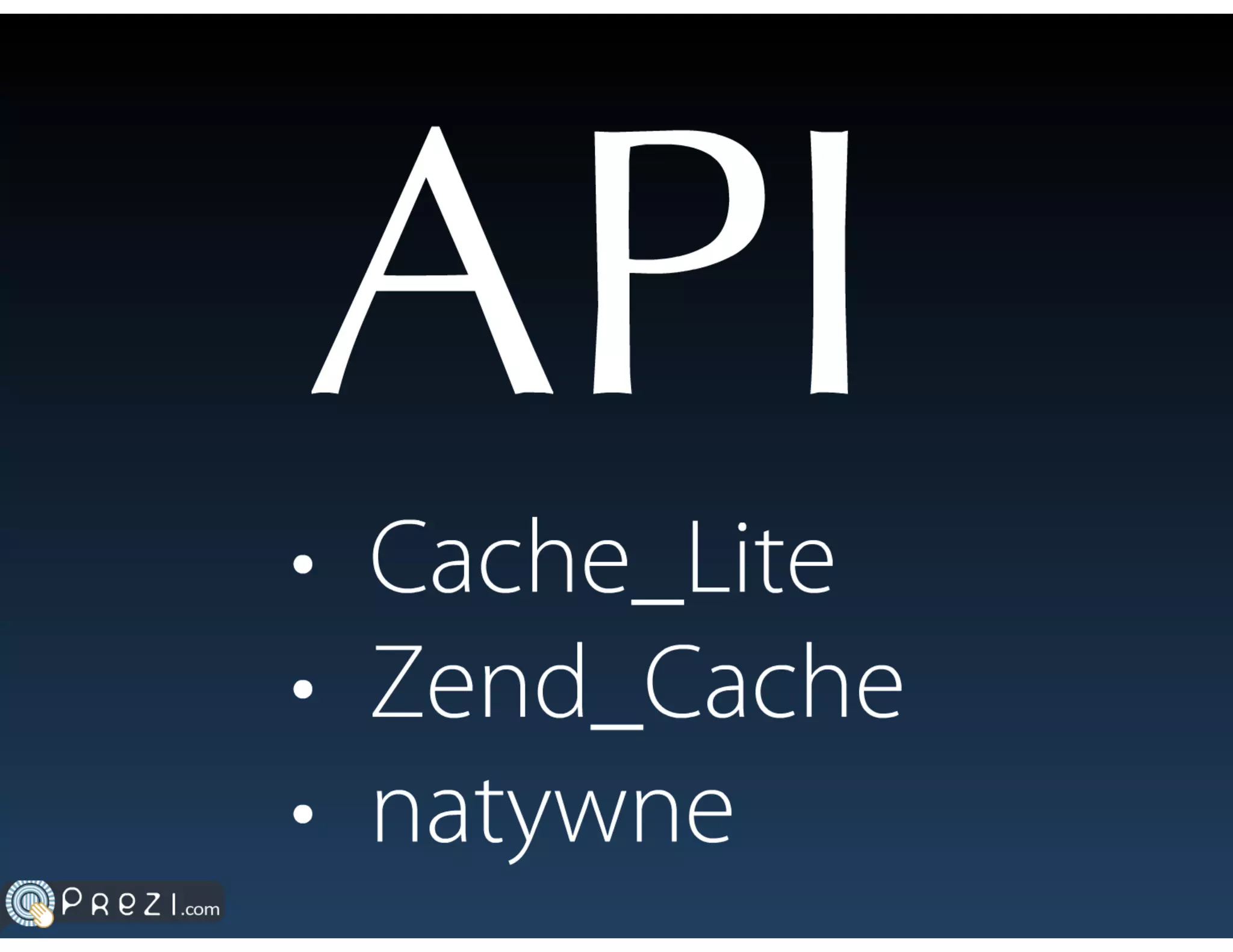 Systemy cache'owania danych w PHP