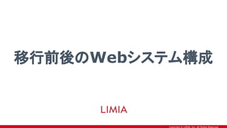 Copyright © LIMIA, Inc. All Rights Reserved.
移行前後のWebシステム構成
 