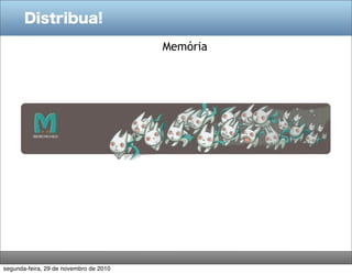 Distribua!
Memória
segunda-feira, 29 de novembro de 2010
 