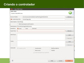 Criando o controlador

 