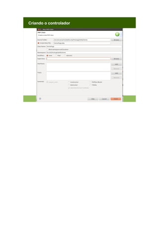 Criando o controlador

 