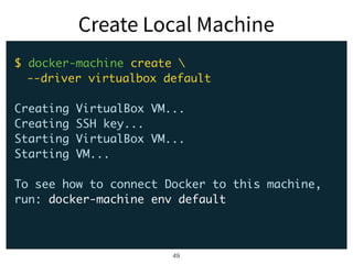 49
docker machine
 