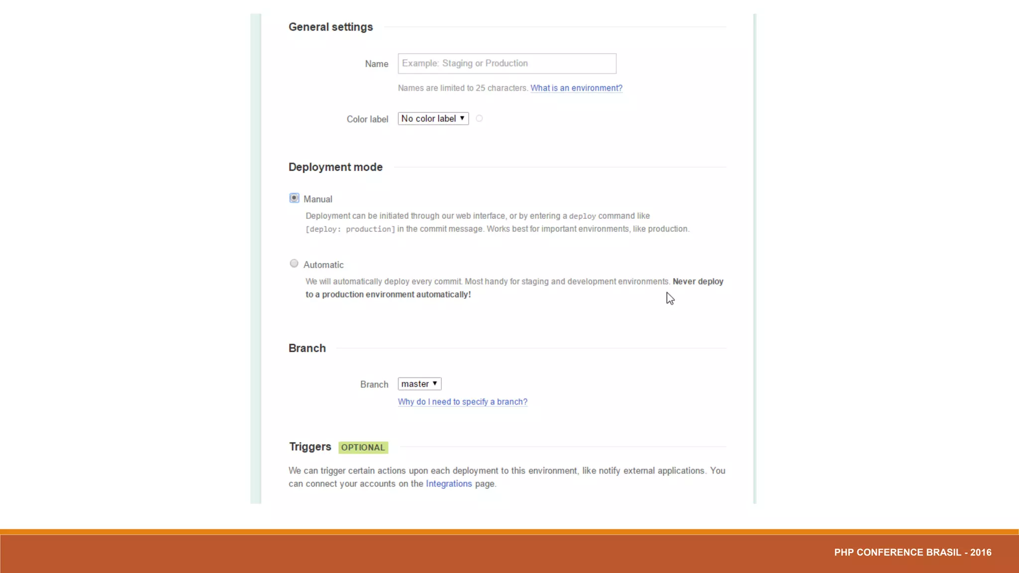 PHP CONFERENCE BRASIL - 2016
 