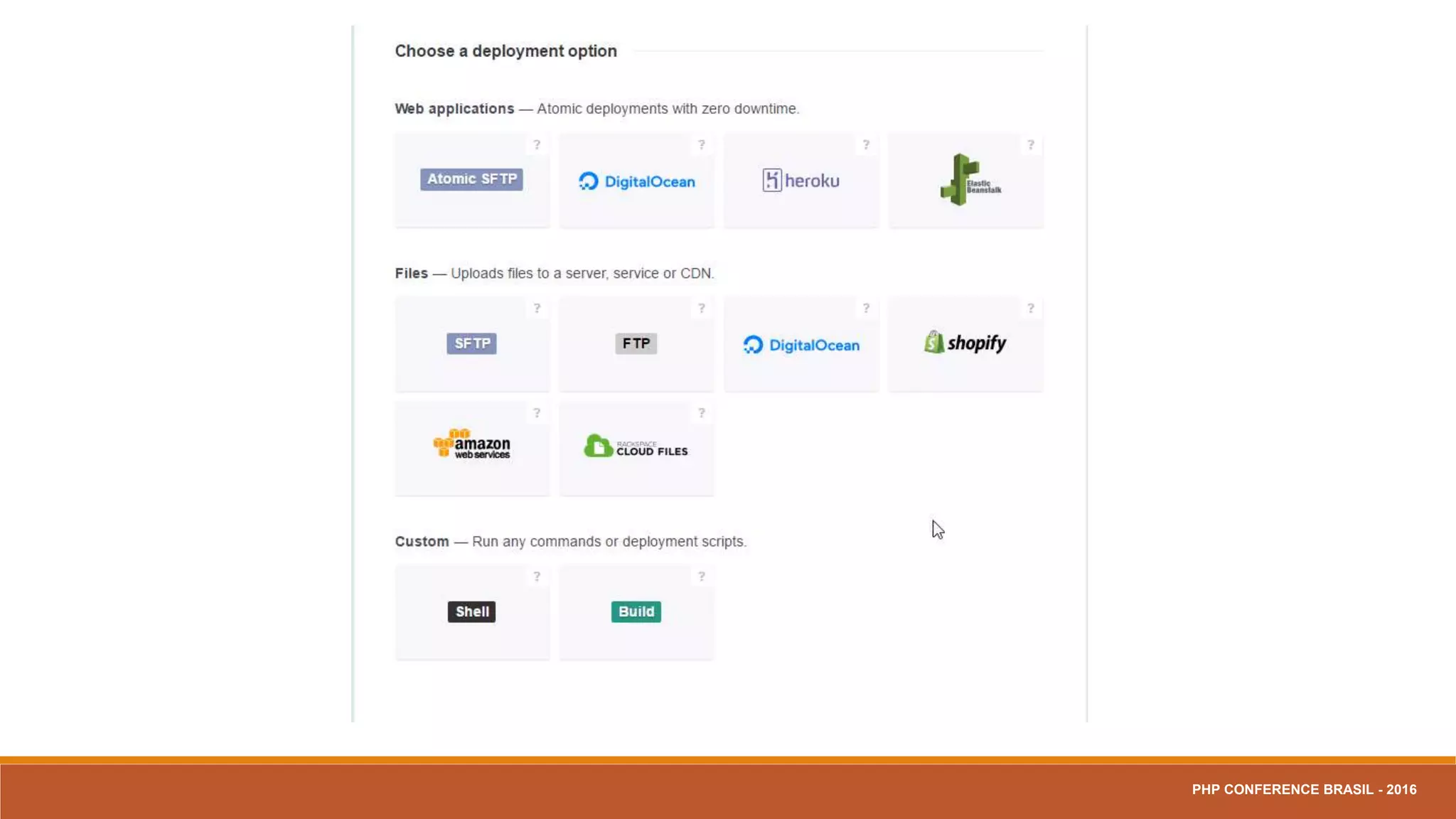 PHP CONFERENCE BRASIL - 2016
 