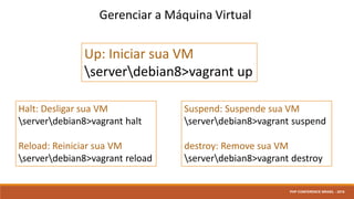 Arquivo installserver.sh
PHP CONFERENCE BRASIL - 2016
 
