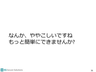 なんか、ややこしいですね
もっと簡単にできませんか?
36
 