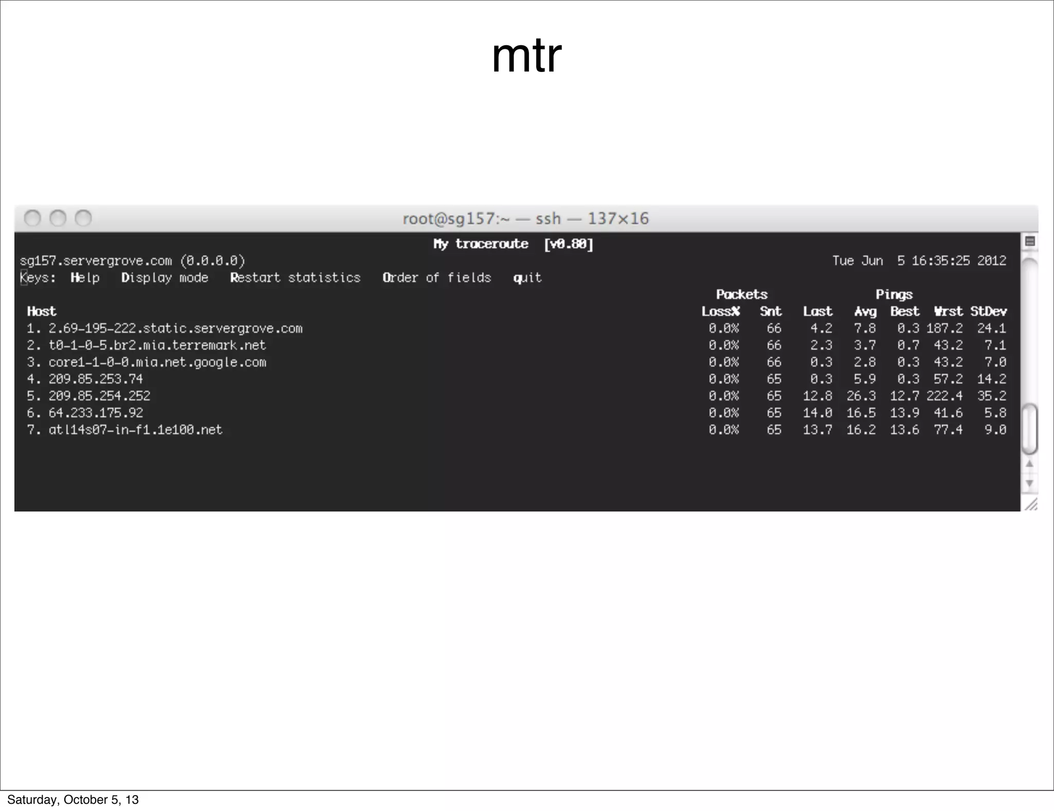 mtr
Saturday, October 5, 13
 