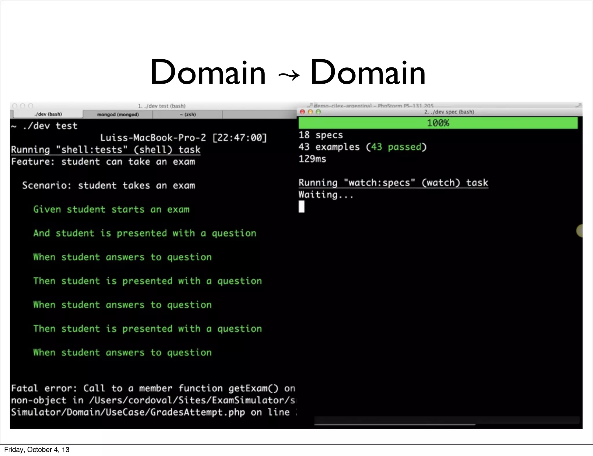 Domain ↝ Domain

Friday, October 4, 13

 