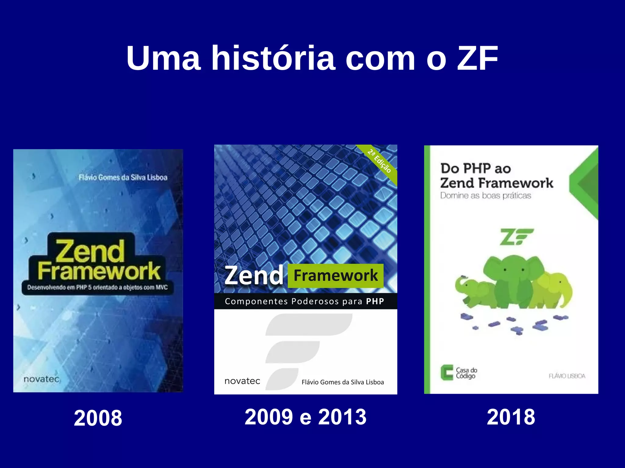 Uma história com o ZF
2008 2009 e 2013 2018
 