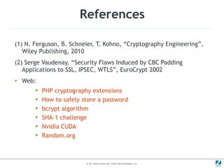 Cryptography in PHP: Some Use Cases | PDF