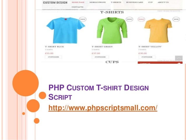 t shirt design php script free
