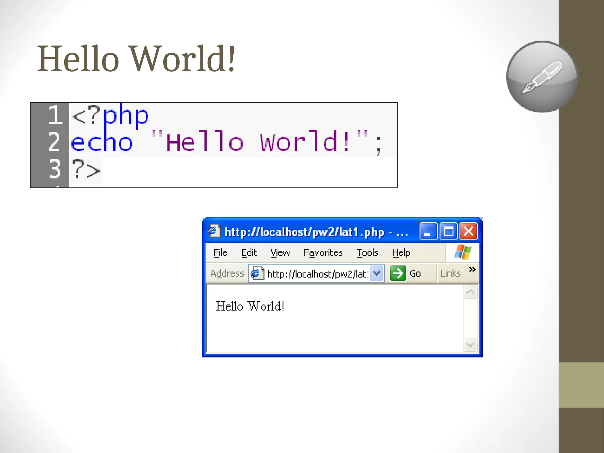 Hello World!
 