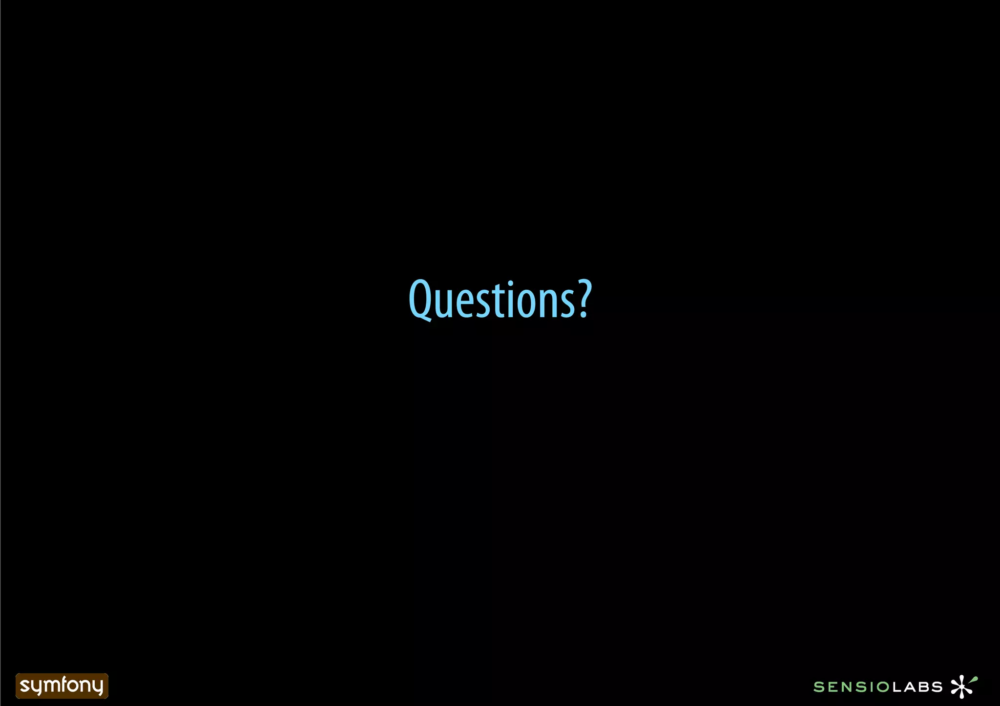 Questions?
 
