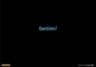 Questions?
 