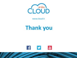 Thank you
www.cloud.it