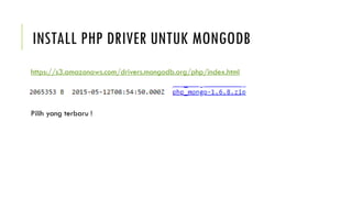 INSTALASI PHP dengan Mongodb INSTAL.pptx