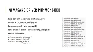 INSTALASI PHP dengan Mongodb INSTAL.pptx