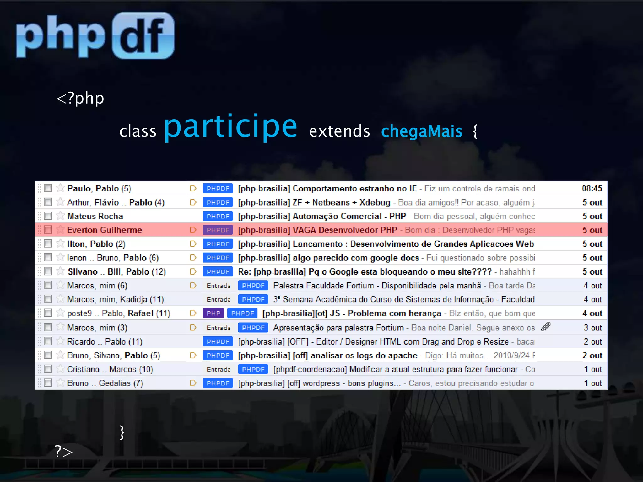  PHP e o Desenvolvimento Mobile Web.