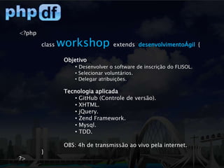  Promover a comunidade PHPDF.