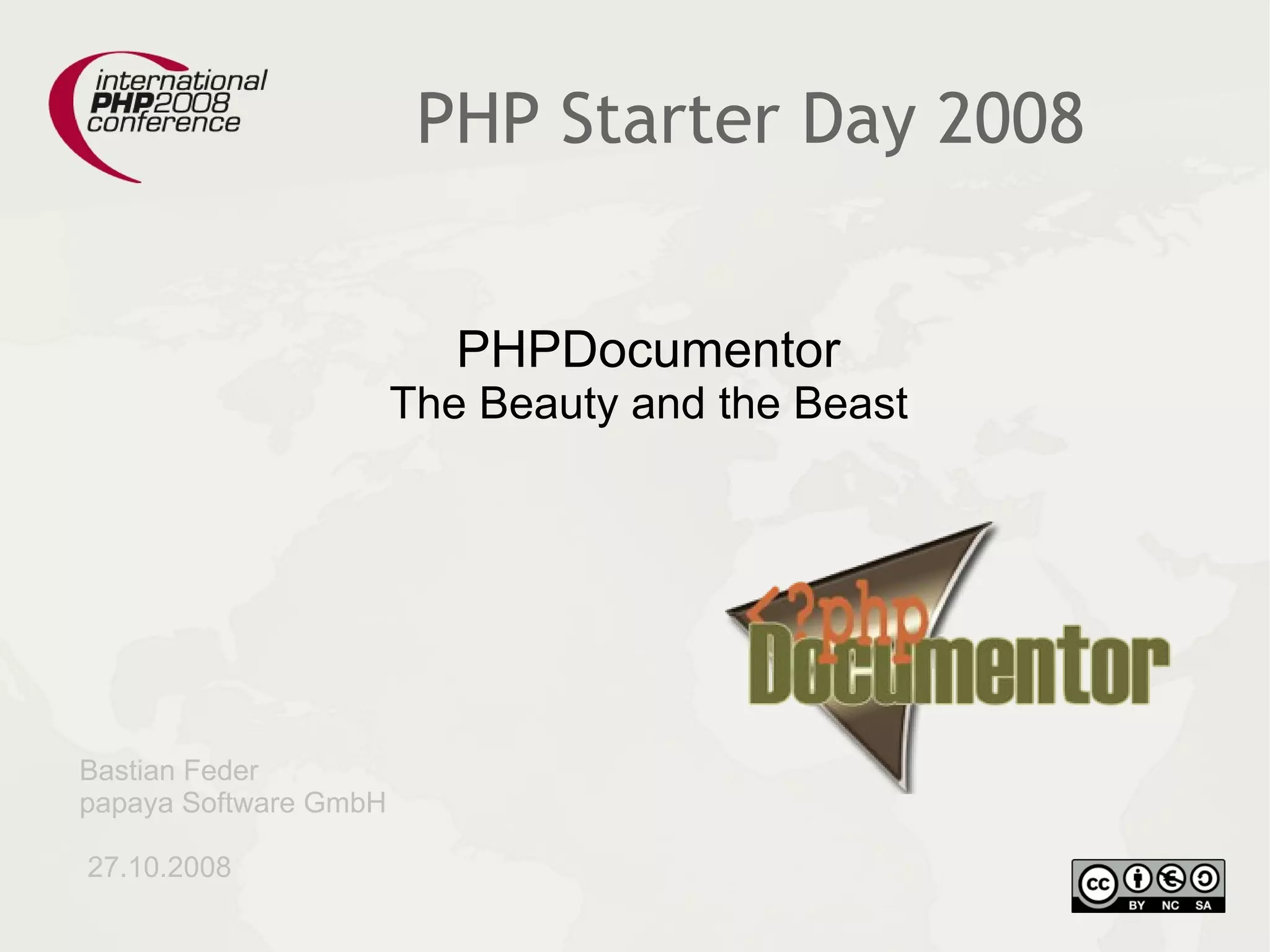 Php Documentor The Beauty And The Beast