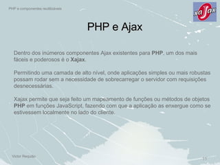 PHP e componentes reutilizáveis