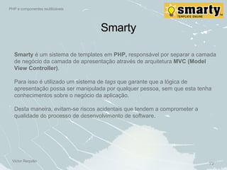 PHP e componentes reutilizáveis