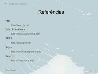 PHP e componentes reutilizáveis