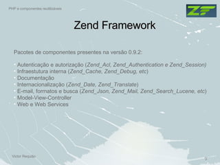 PHP e componentes reutilizáveis