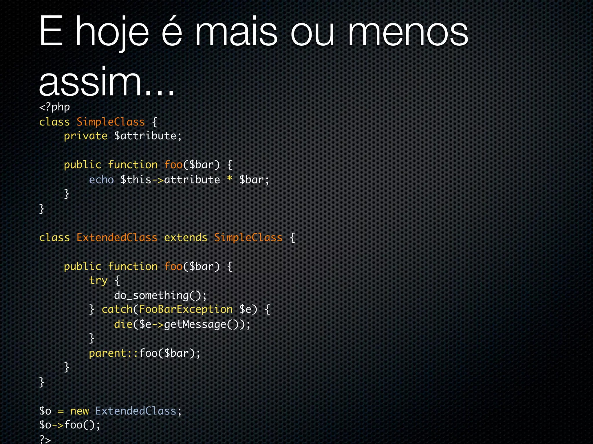 PHP para aplicações Web de grande porte