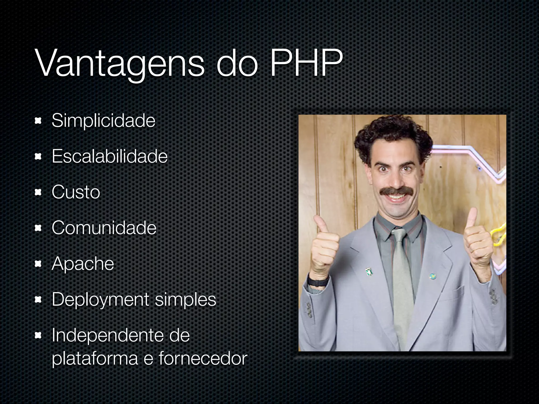 PHP para aplicações Web de grande porte