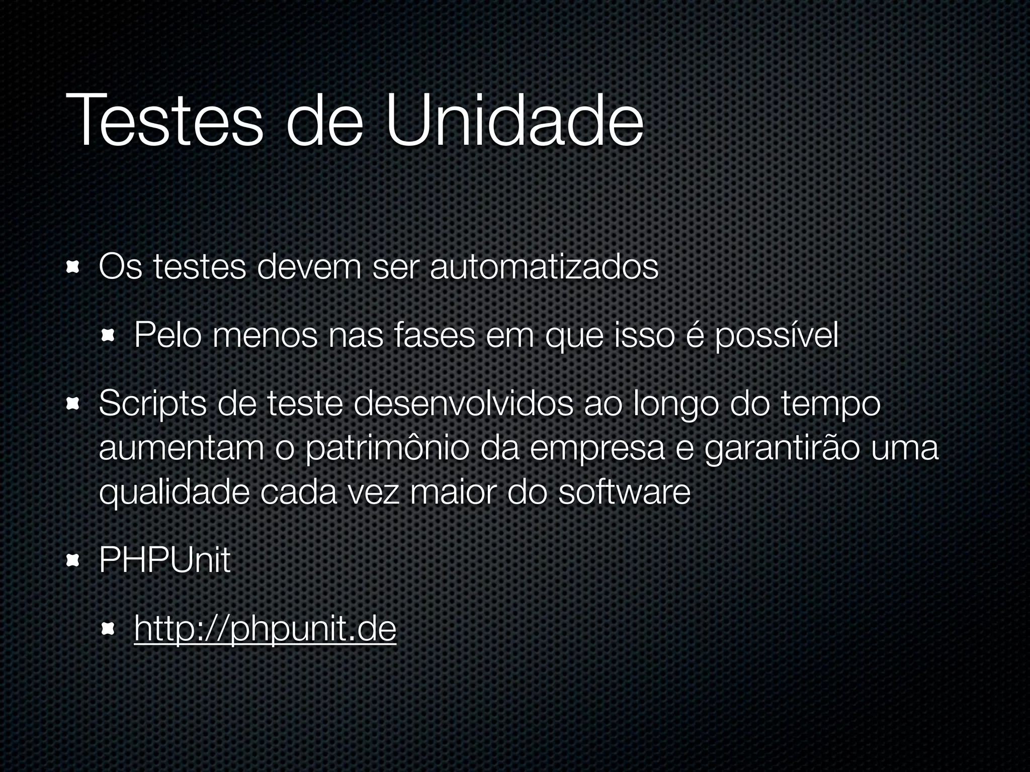 PHP para aplicações Web de grande porte