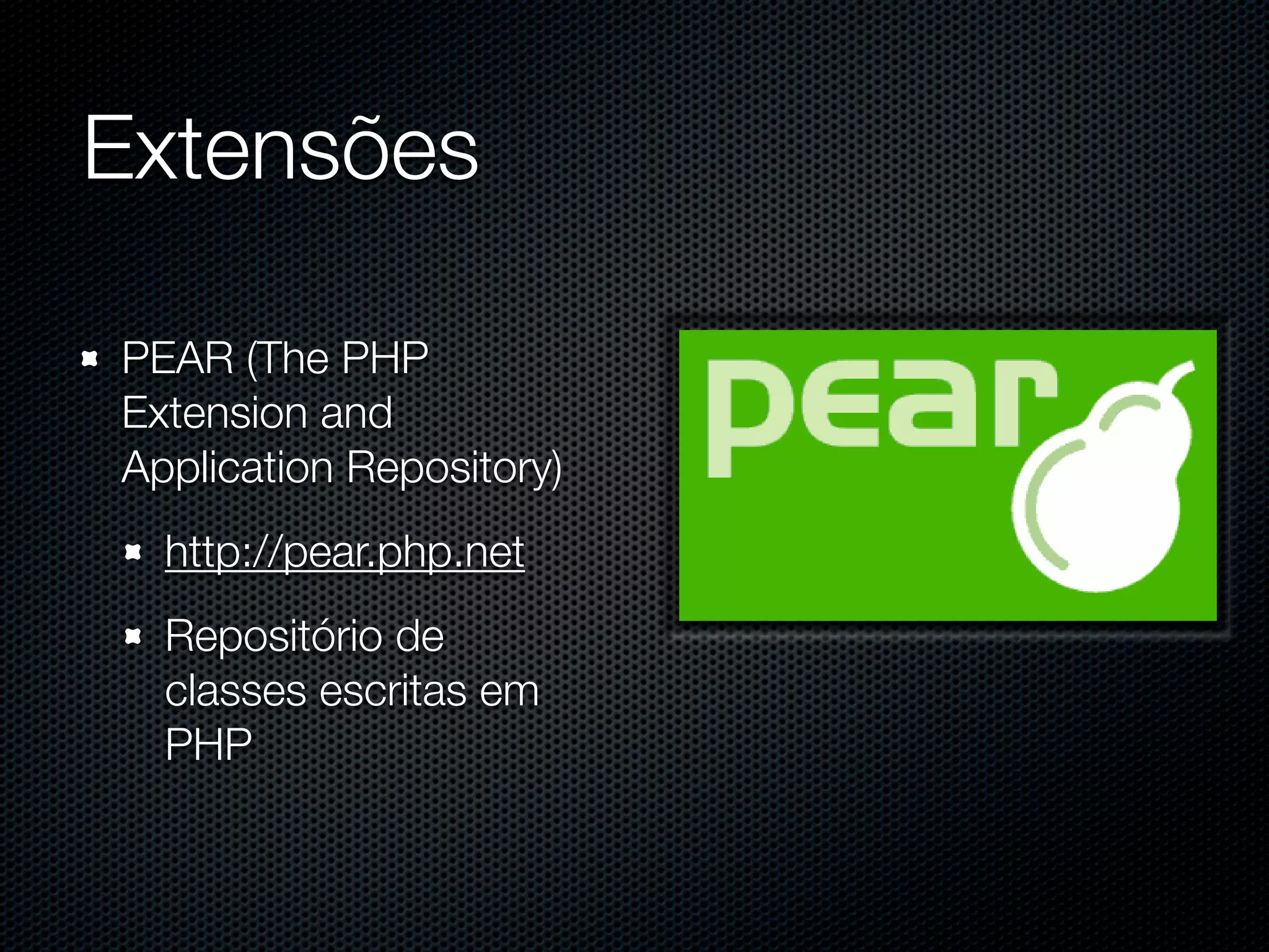 PHP para aplicações Web de grande porte